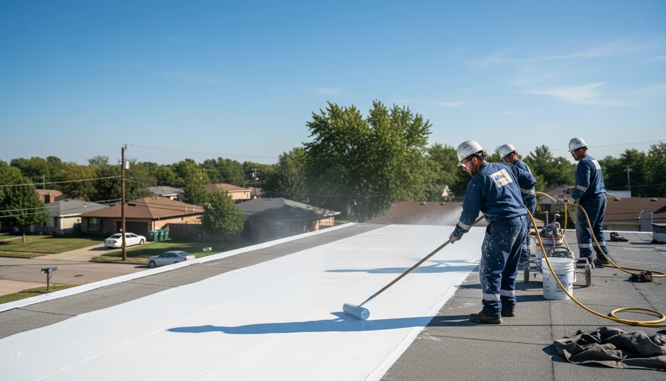 Commercial roof coating in Troup, TX near me